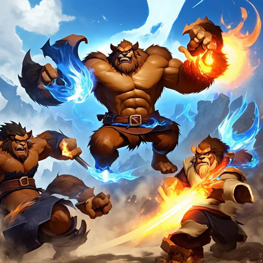 Udyr đang giao tranh