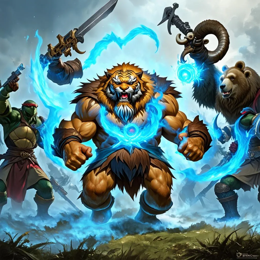 Udyr lao vào giao tranh