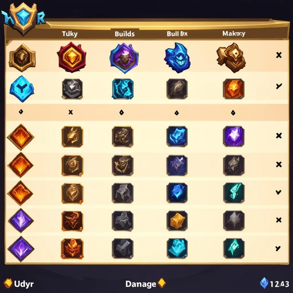 Udyr TFT items