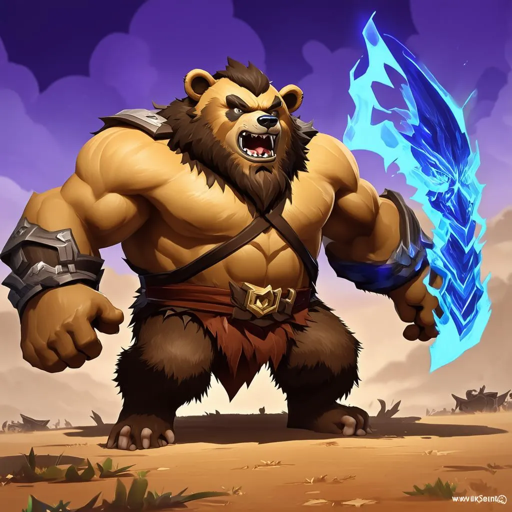 Udyr đang gank đường giữa