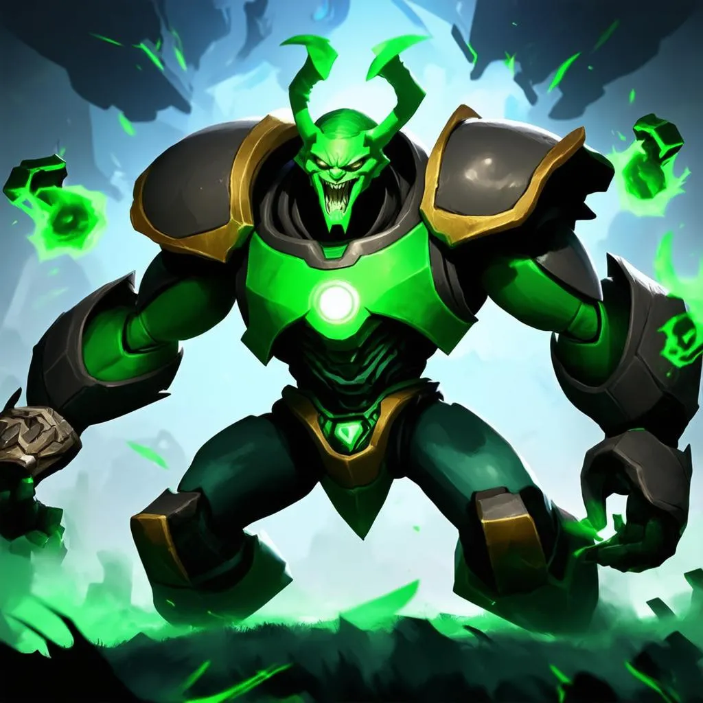 Urgot đang giao tranh ác liệt