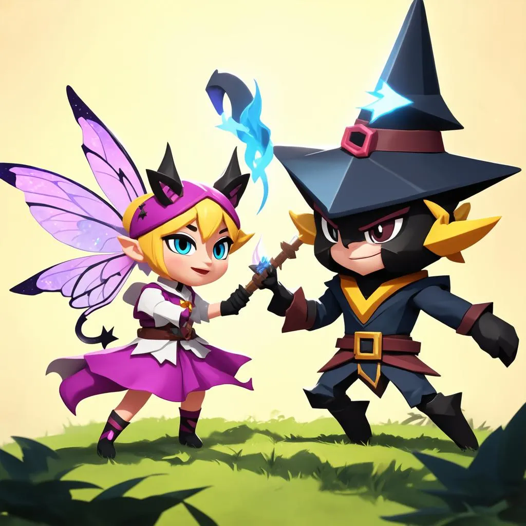 Veigar và Lulu trong game Liên Minh Huyền Thoại