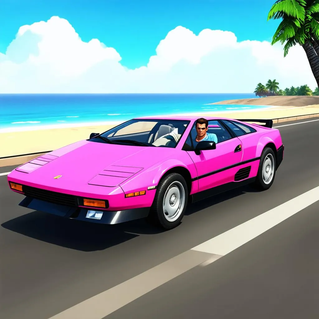 Cảnh chơi game Vice City