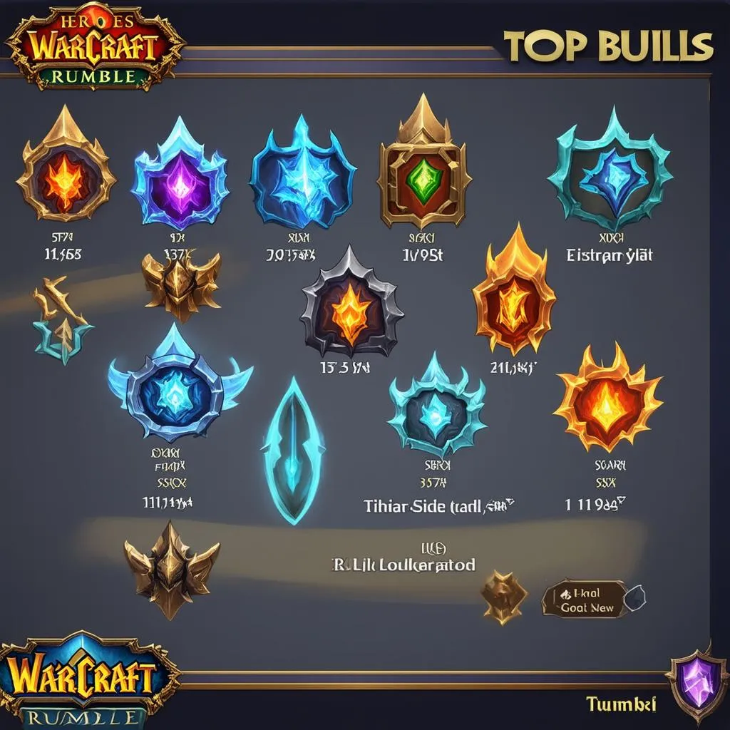 Top build cho các hero phổ biến trong Warcraft Rumble