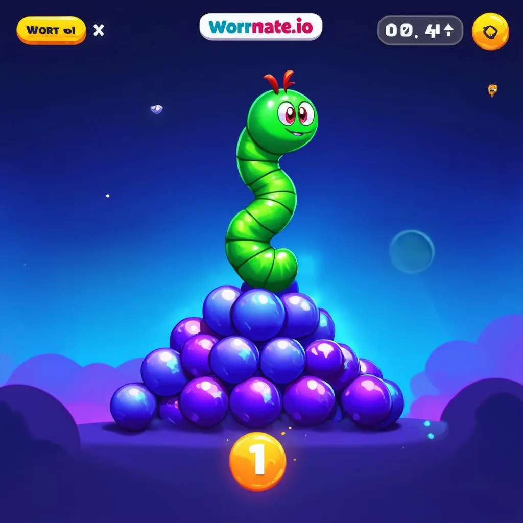 Chiến thắng trong game Wormate.io