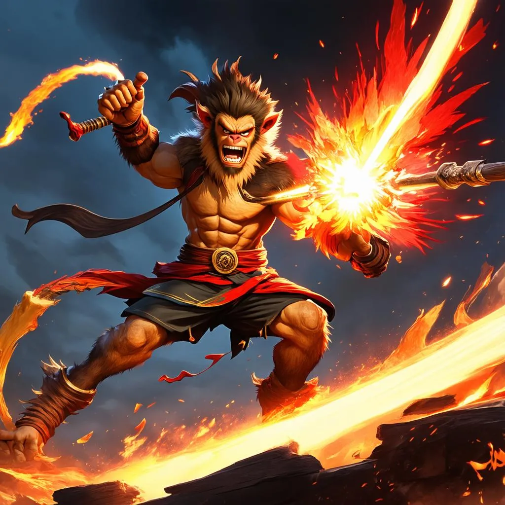 Wukong one shot xạ thủ địch