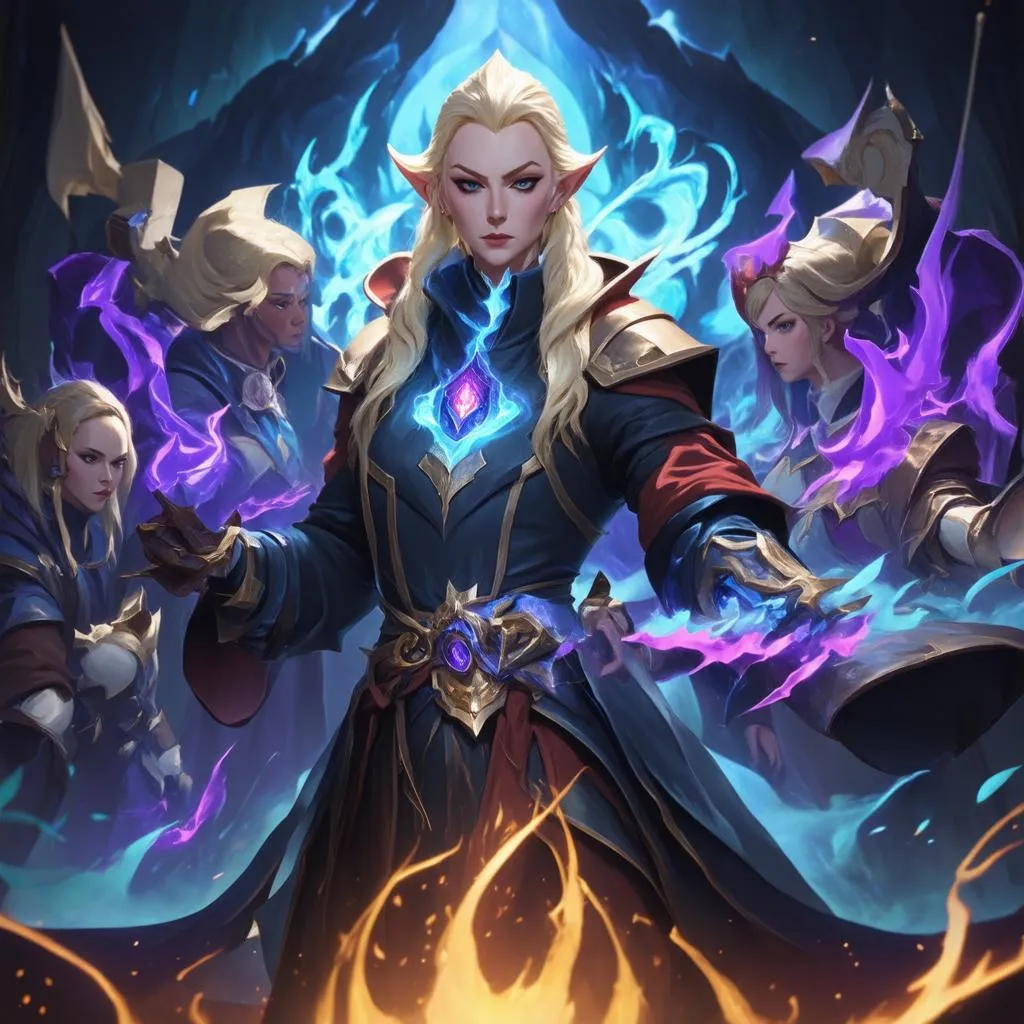 xây dựng đội hình invoker