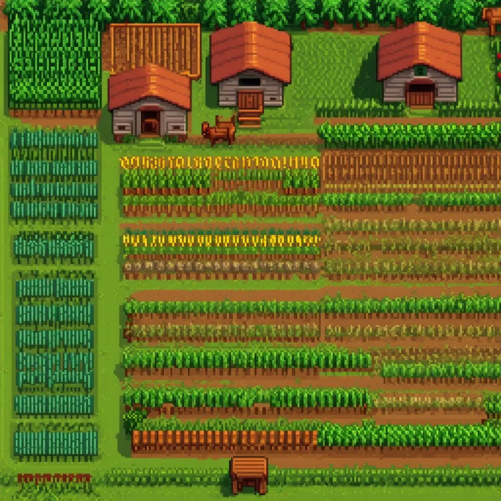 Thiết kế nông trại trong Stardew Valley