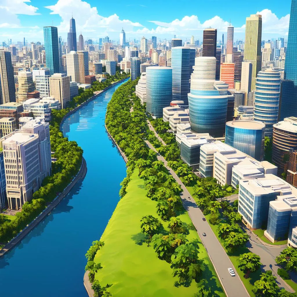 Xây dựng thành phố trong Cities Skylines