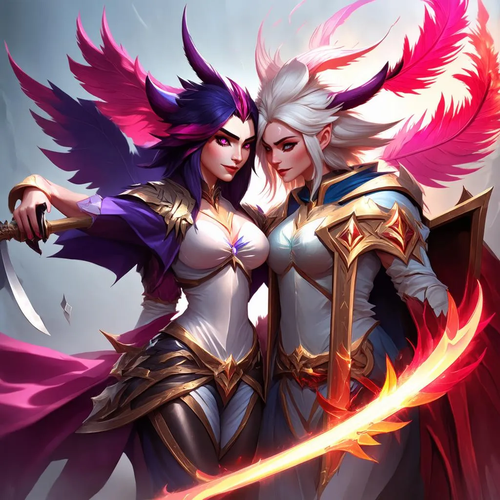 Xayah and Rakan League of Legends