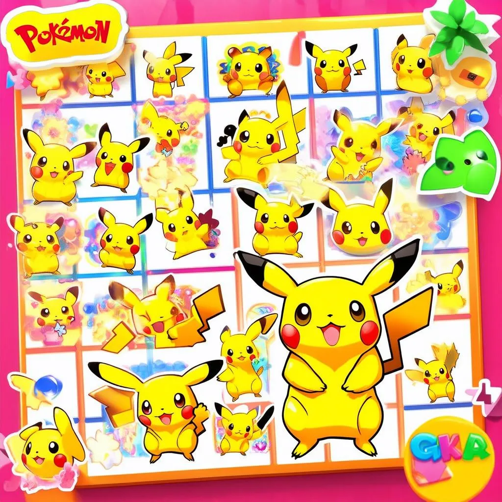 Game xếp hình pikachu cổ điển