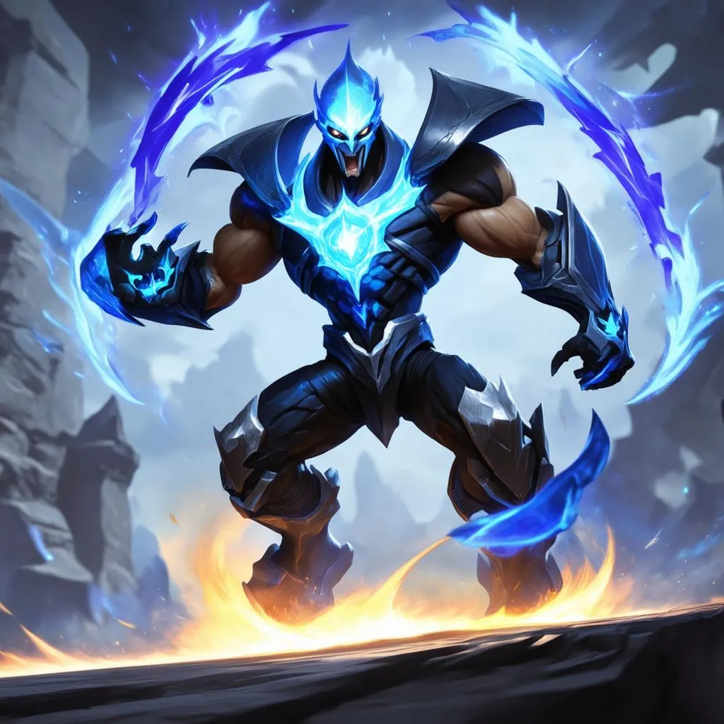 Xerath ARAM tung combo kỹ năng