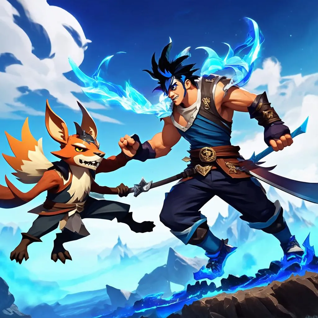 Yasuo đối đầu Gnar