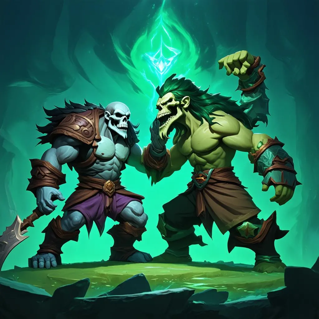 Yorick Chiến Đấu Với Illaoi