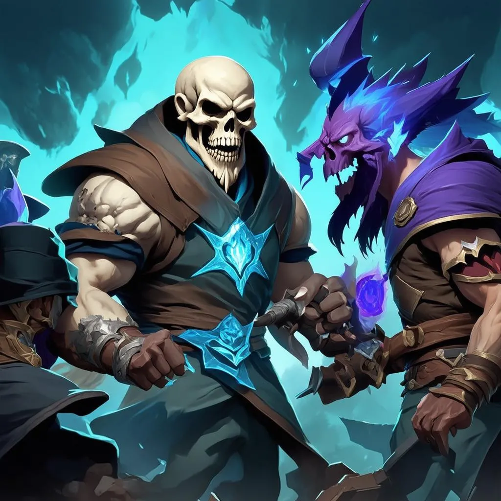 Yorick giao tranh cùng đồng đội