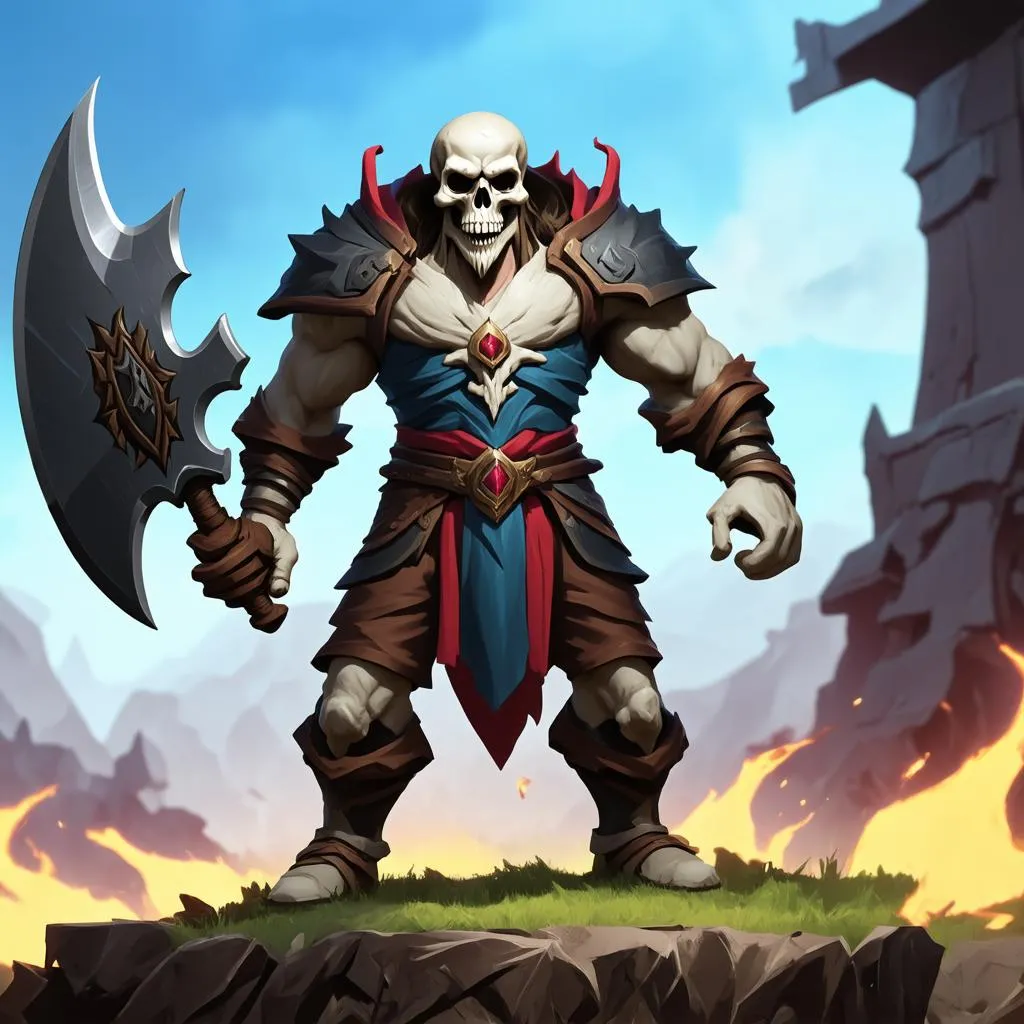 Yorick cầm Rìu Đen