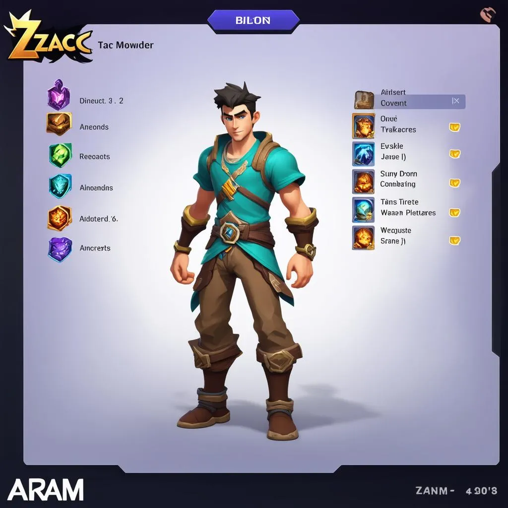 Zac Arena Build Items