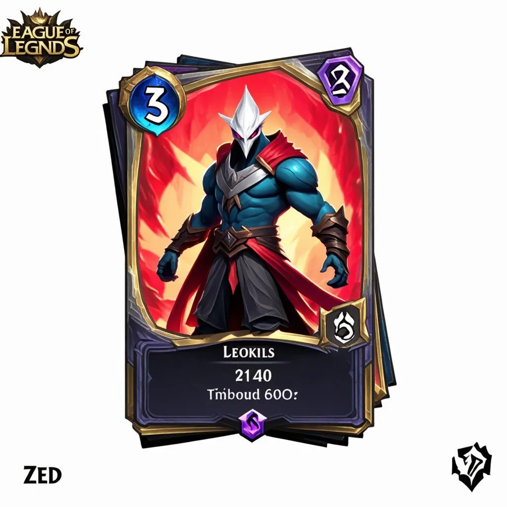 Zed card designed by fans