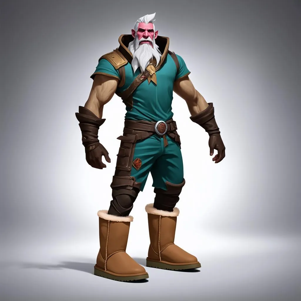 Zed wearing Ugg boots