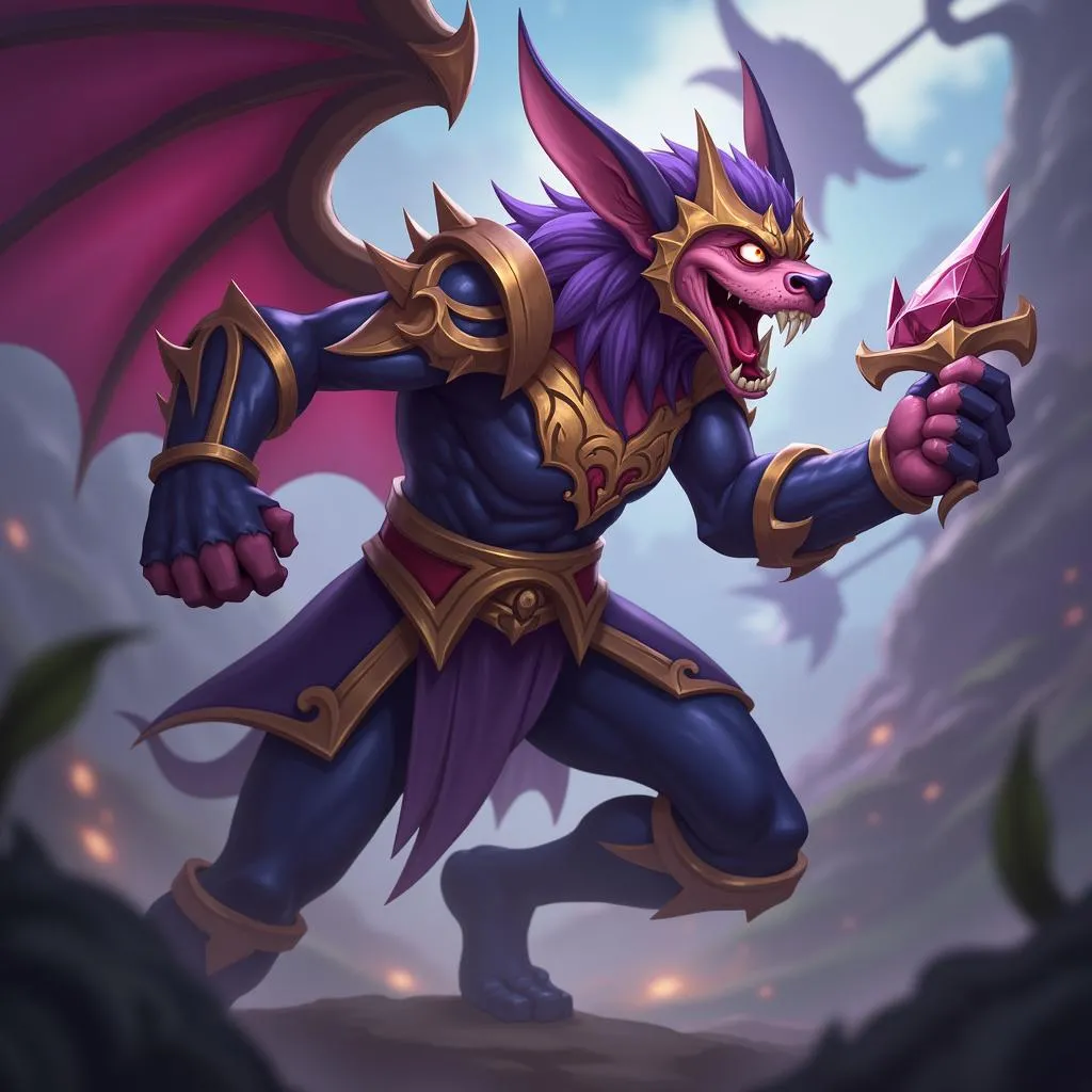 Aatrox giao tranh trong Aram