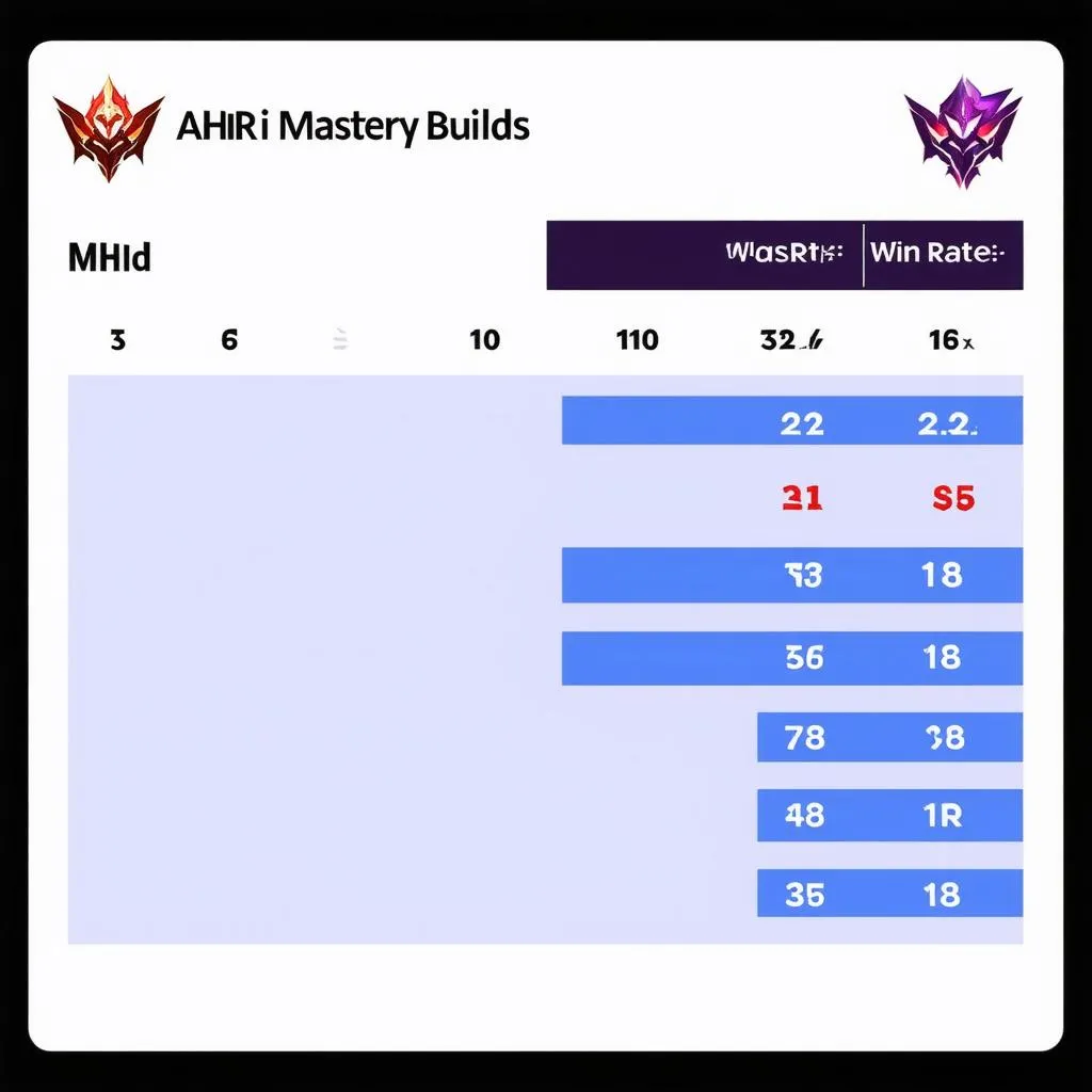 Ahri Mid Masteries Thống kê