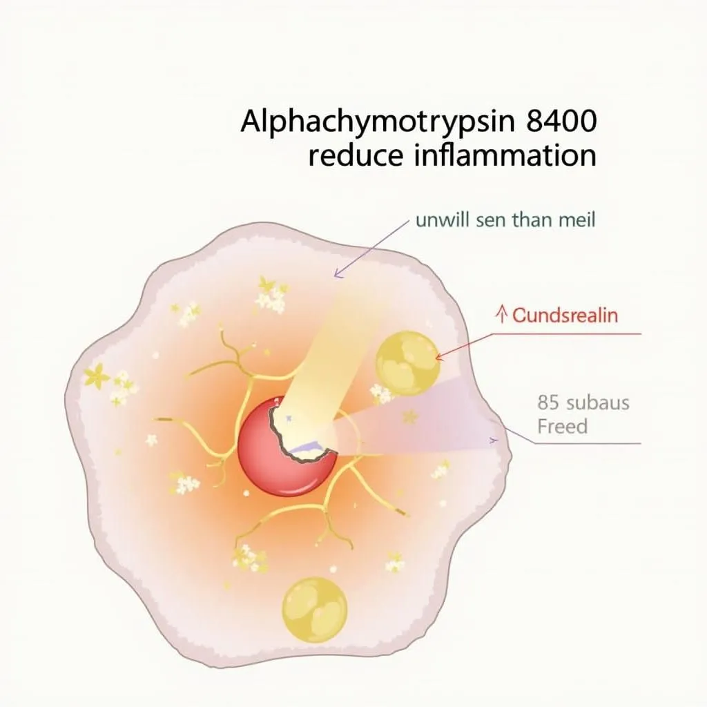 Hình ảnh minh họa về Alphachymotrypsin 8400 hỗ trợ điều trị viêm