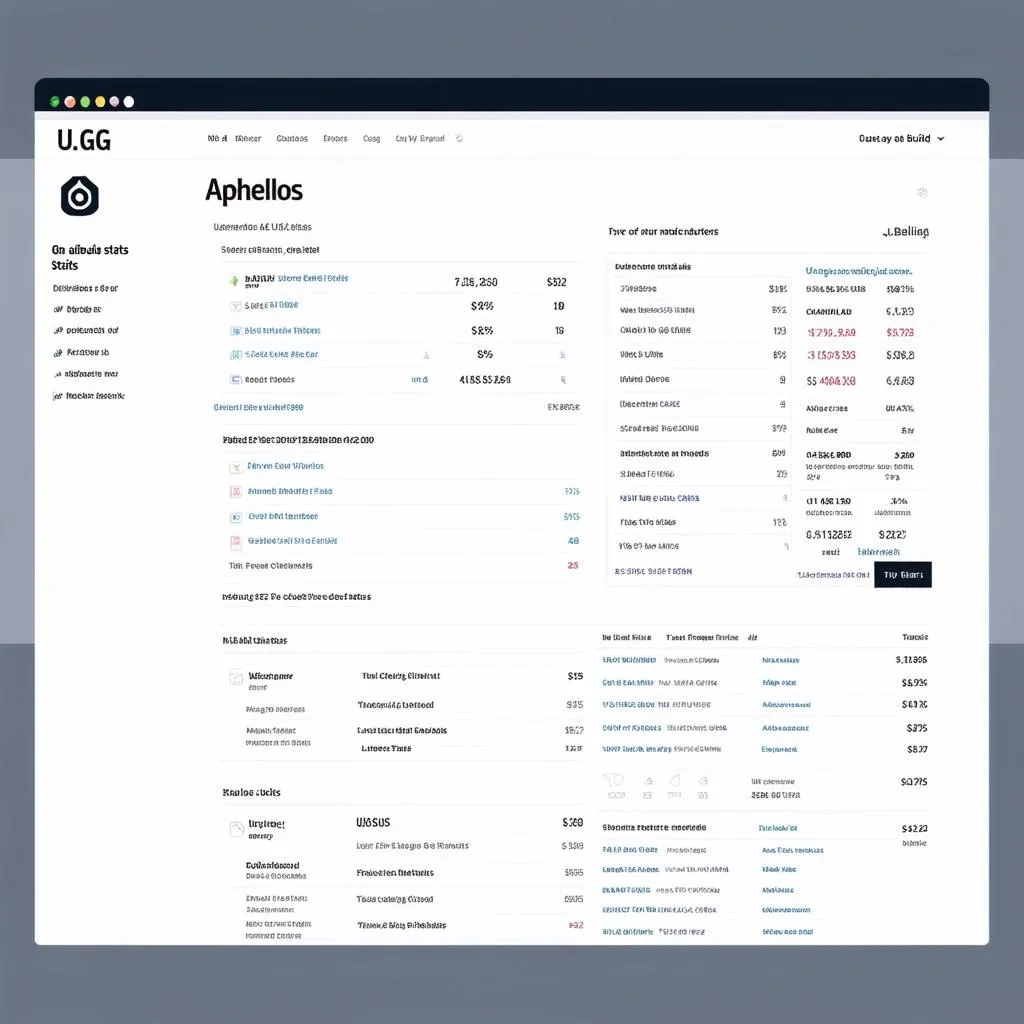 Aphelios U.GG: Hướng dẫn sử dụng trang web và thống kê hiệu quả
