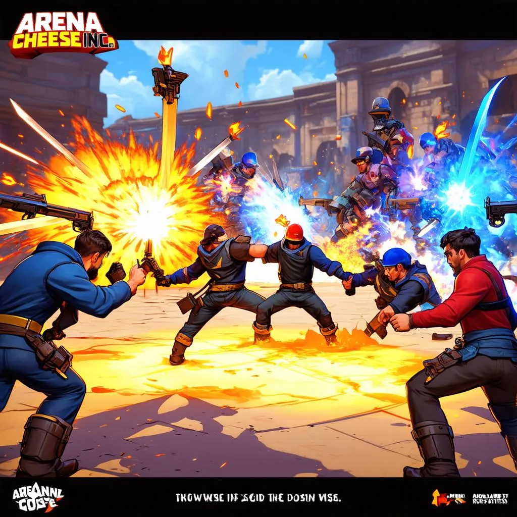 Arena Cheese Inc game concept