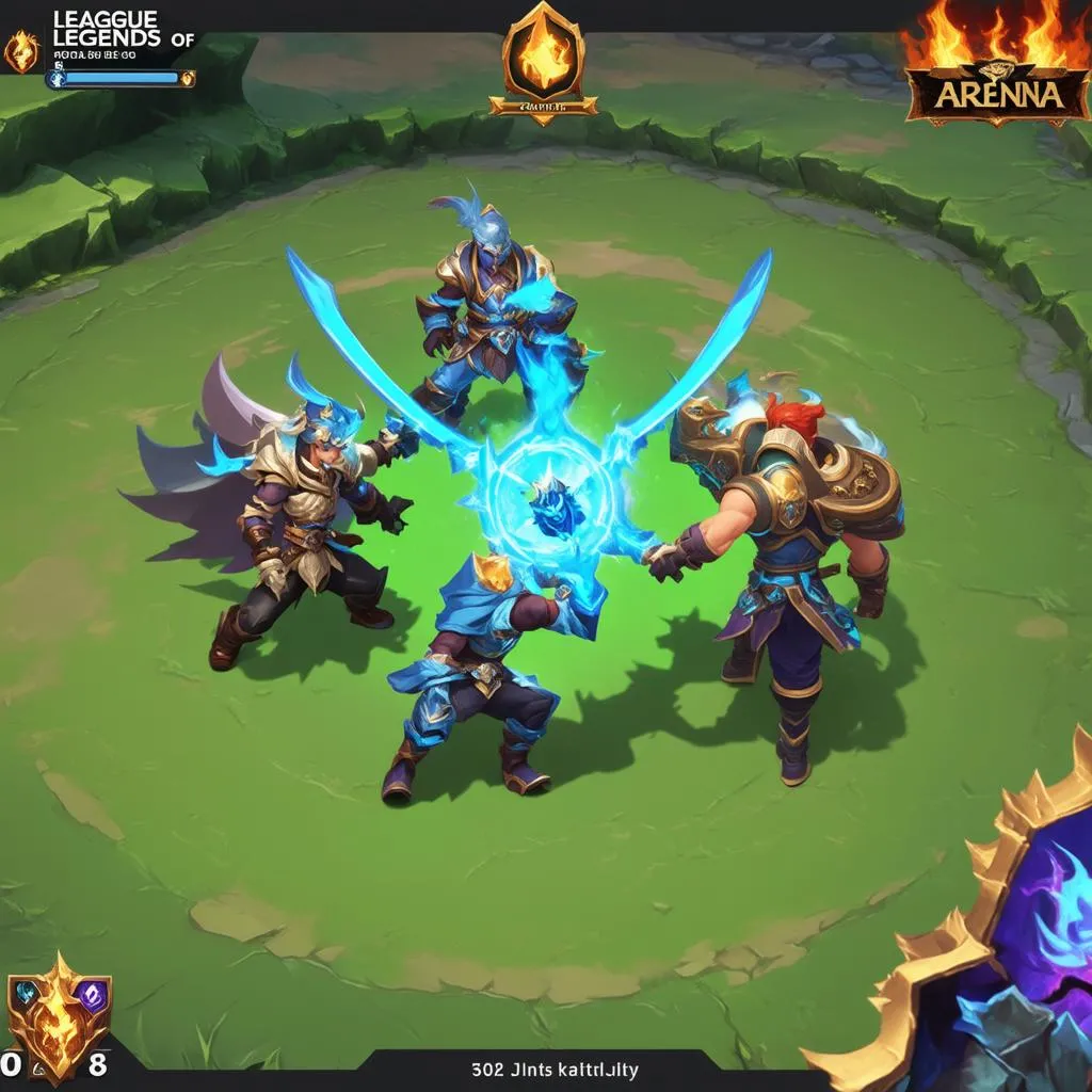 Arena League of Legends Gameplay