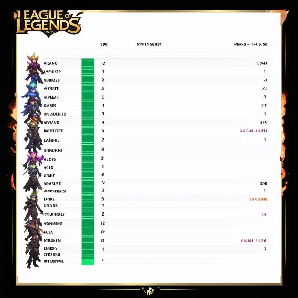 Arena Tier List LMHT