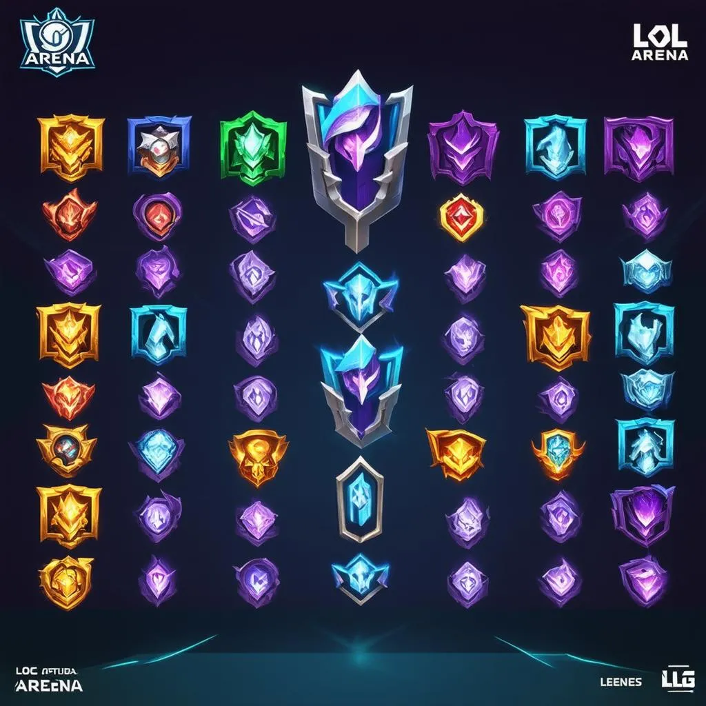 hệ thống xếp hạng lol arena