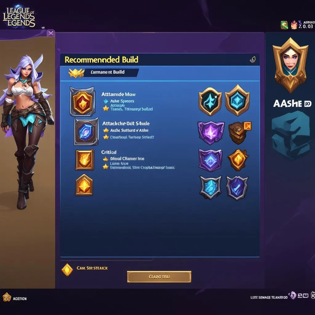 Hướng dẫn build đồ cho Ashe AD