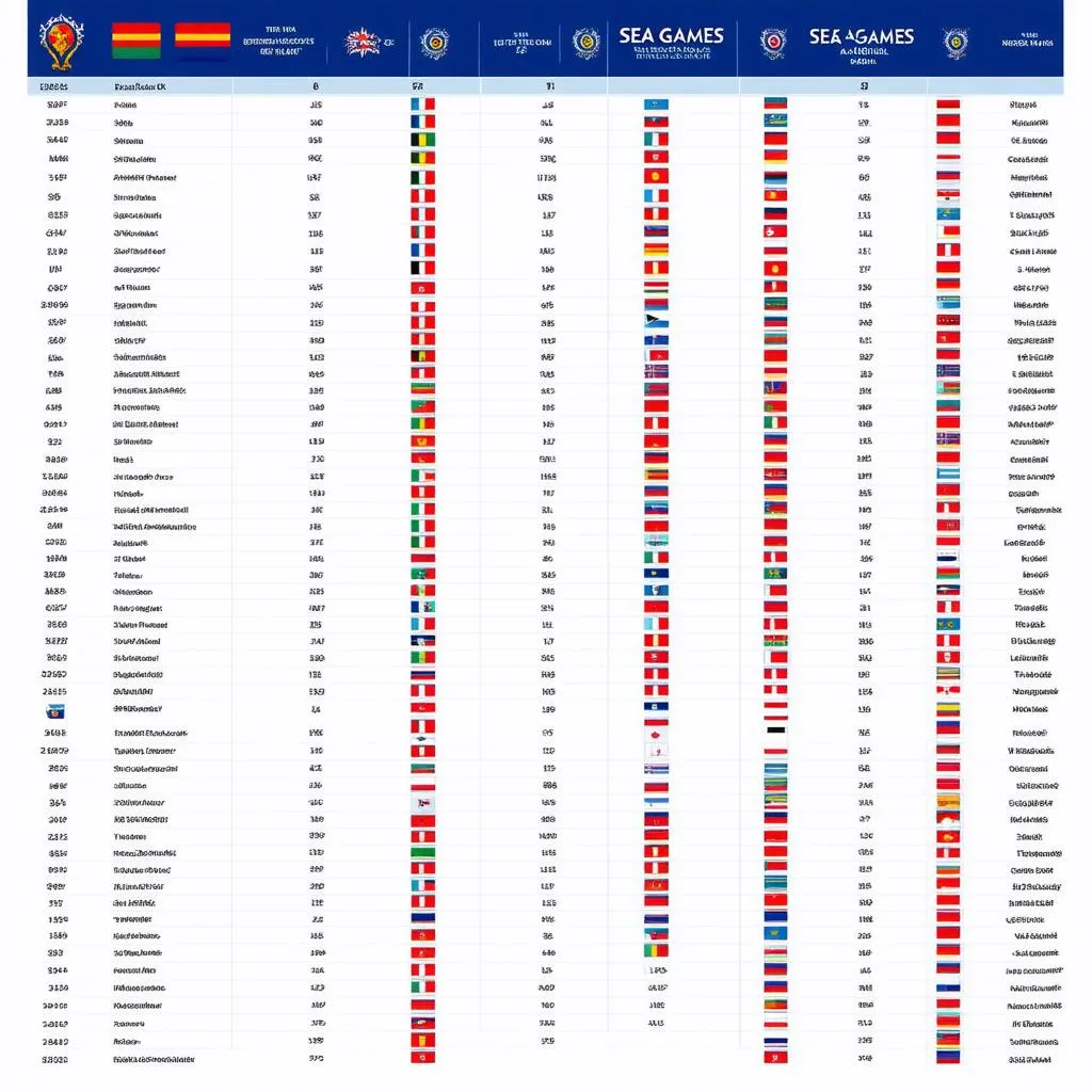 Bảng tổng sắp SEA Games