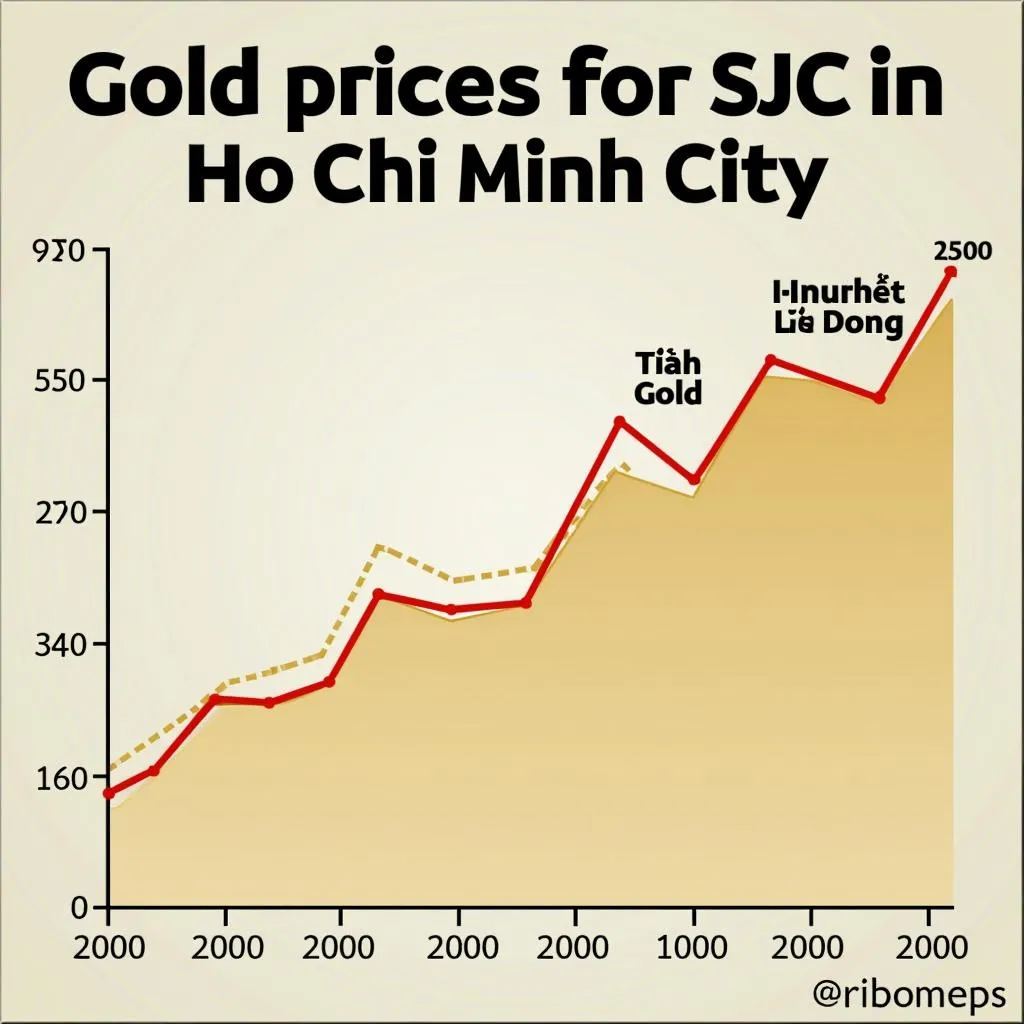 Biểu đồ giá vàng SJC TP.HCM