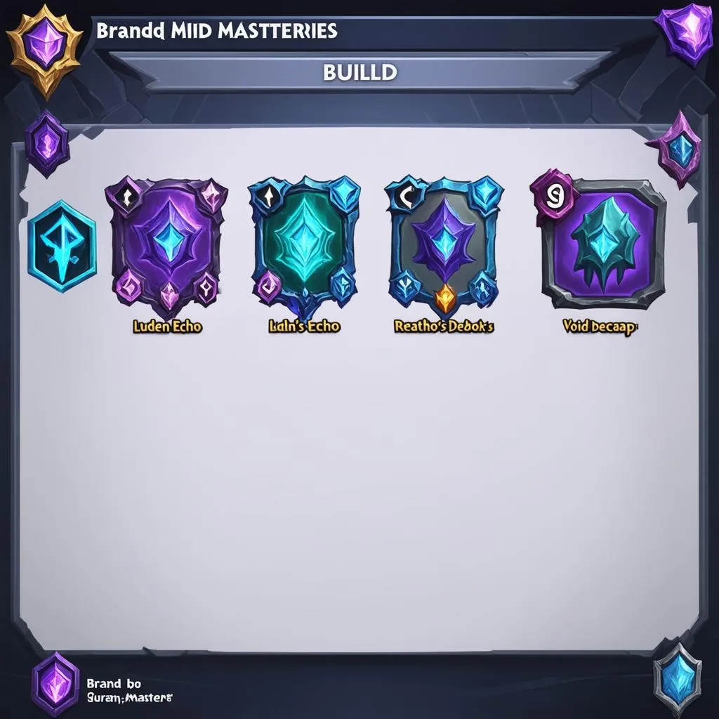 Brand Mid Masteries build