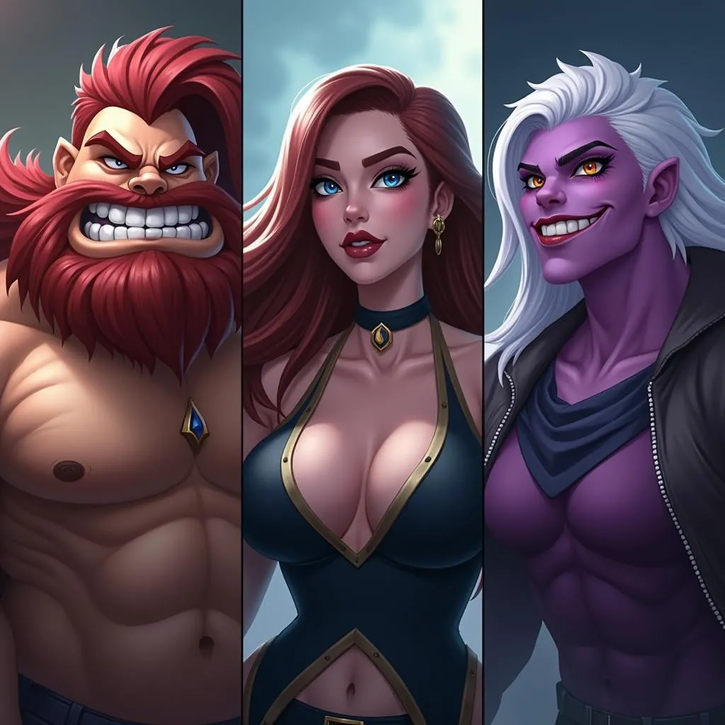 Braum, Leona, and Tahm Kench Protect Against Shyvana