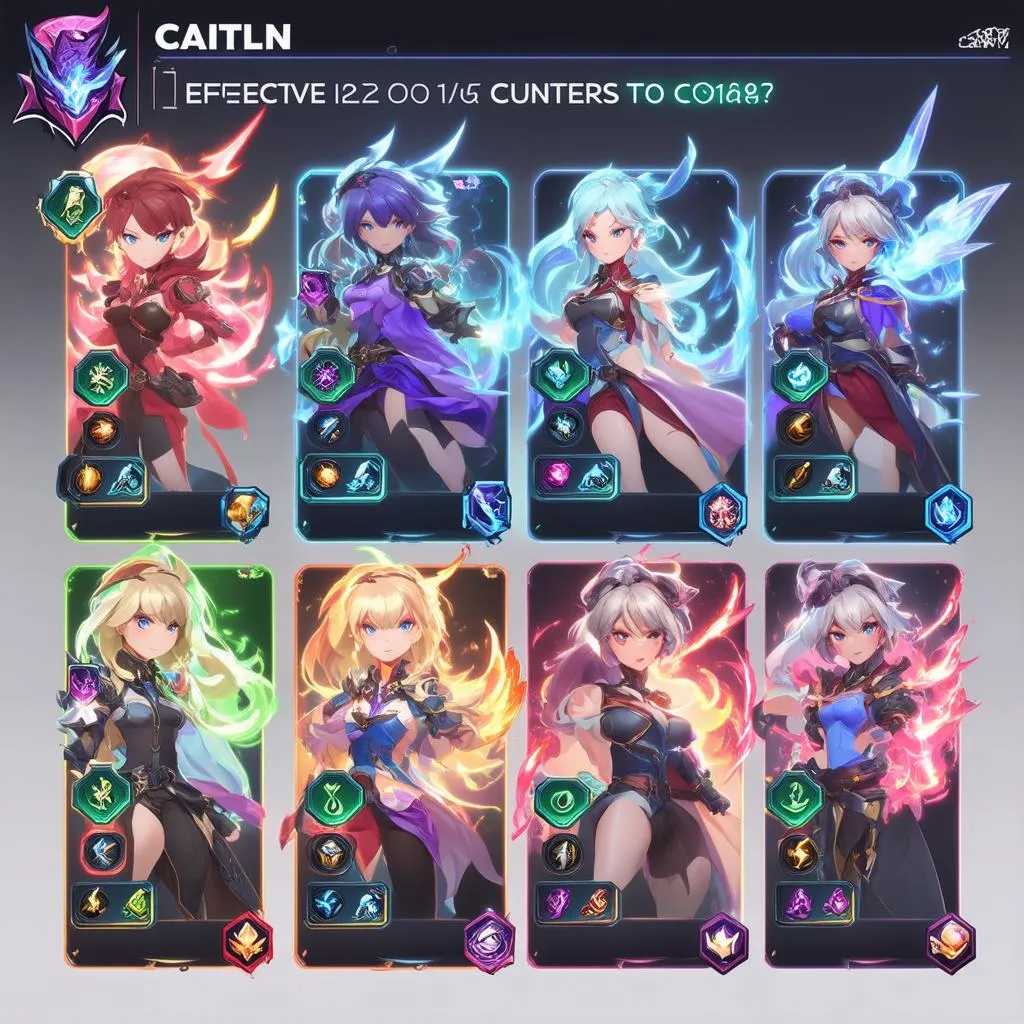 Lựa chọn tướng khắc chế Caitlin