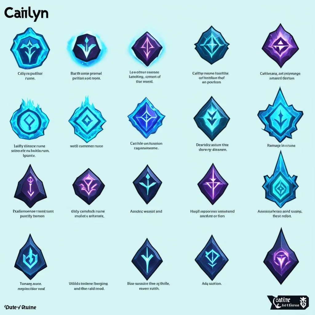 Caitlyn runes options