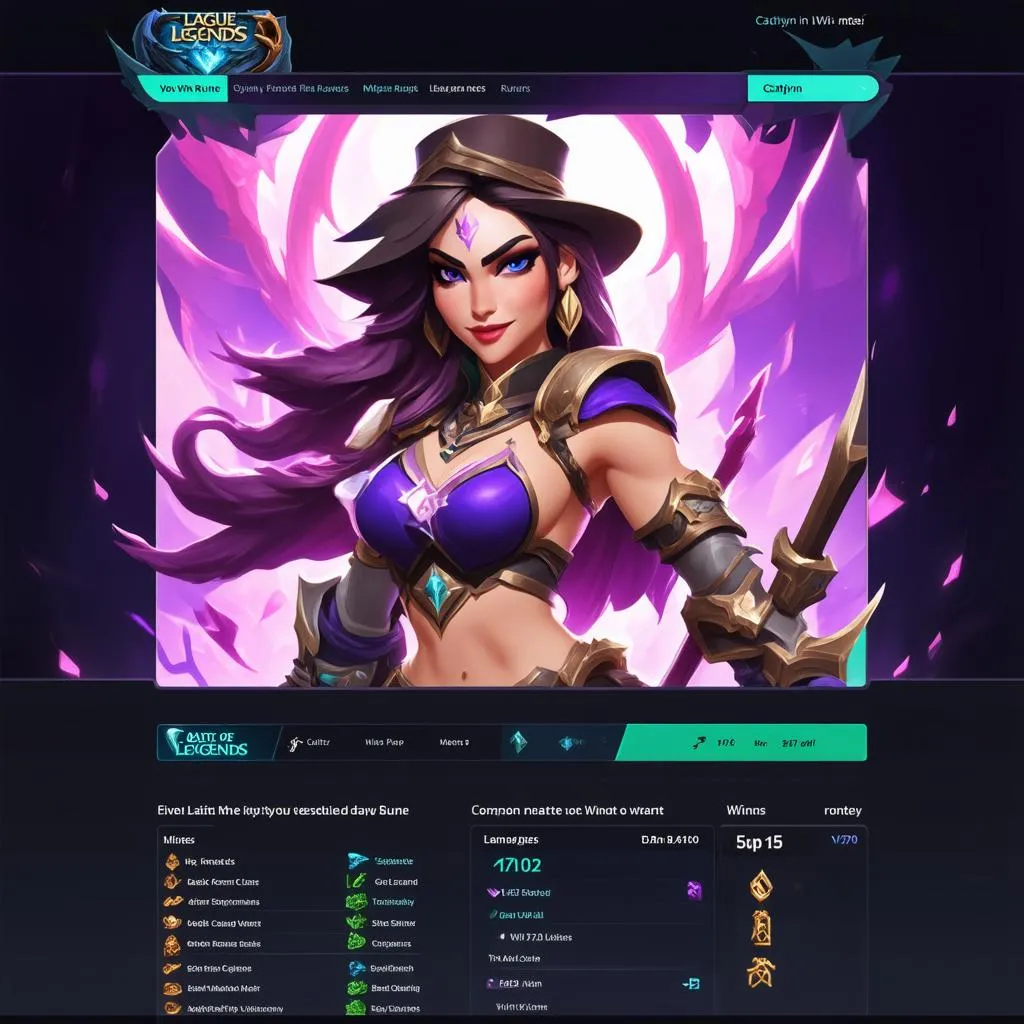 Caitlyn U.GG: Hướng Dẫn Chi Tiết Về Trang Web Hỗ Trợ Caitlyn Trong Liên Minh Huyền Thoại