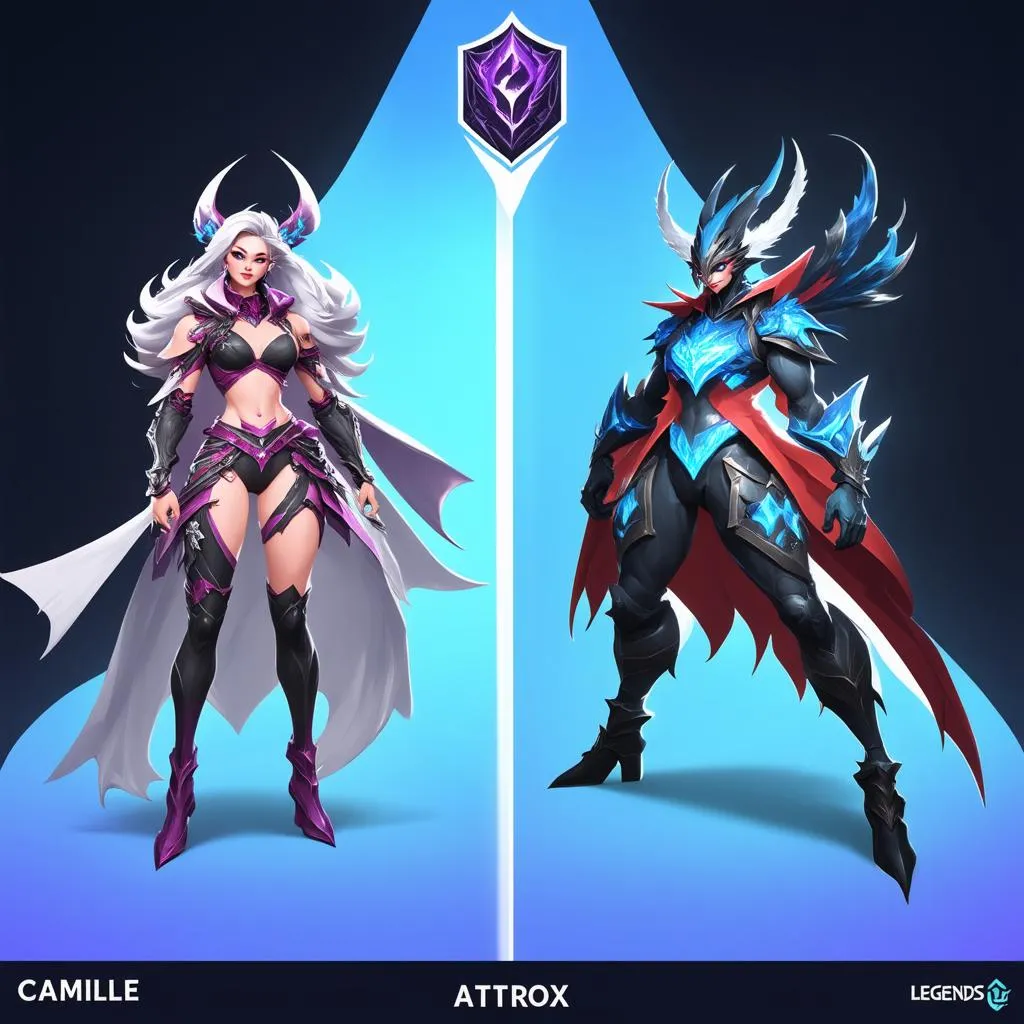 Camille and Aatrox champion selection