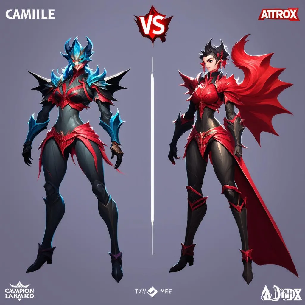 Camille and Aatrox skills comparison