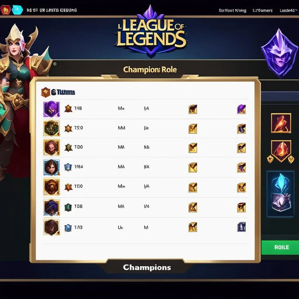 champion list