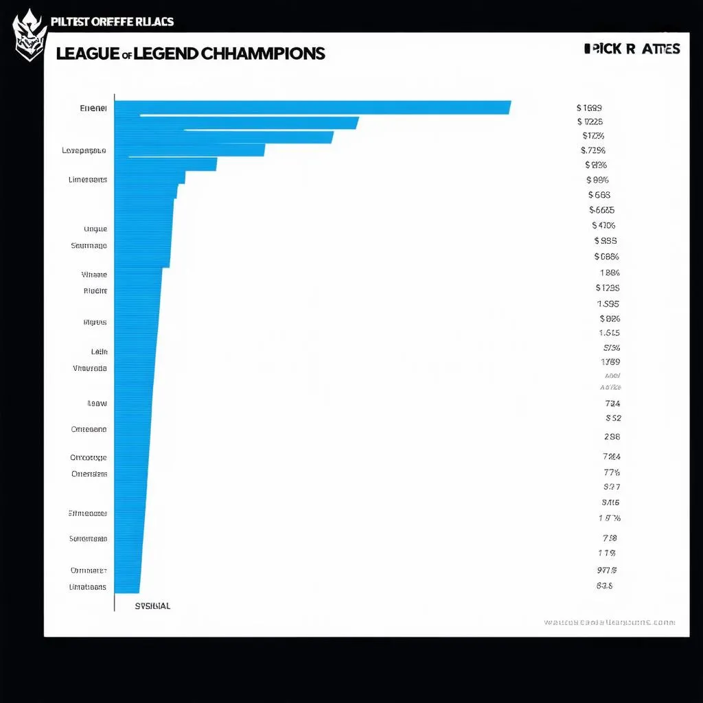 Champion Pick Rate Chart