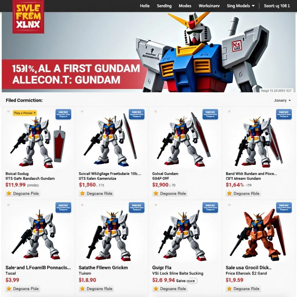 Chợ online bán Gundam