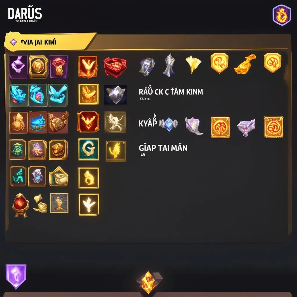 Darius-items