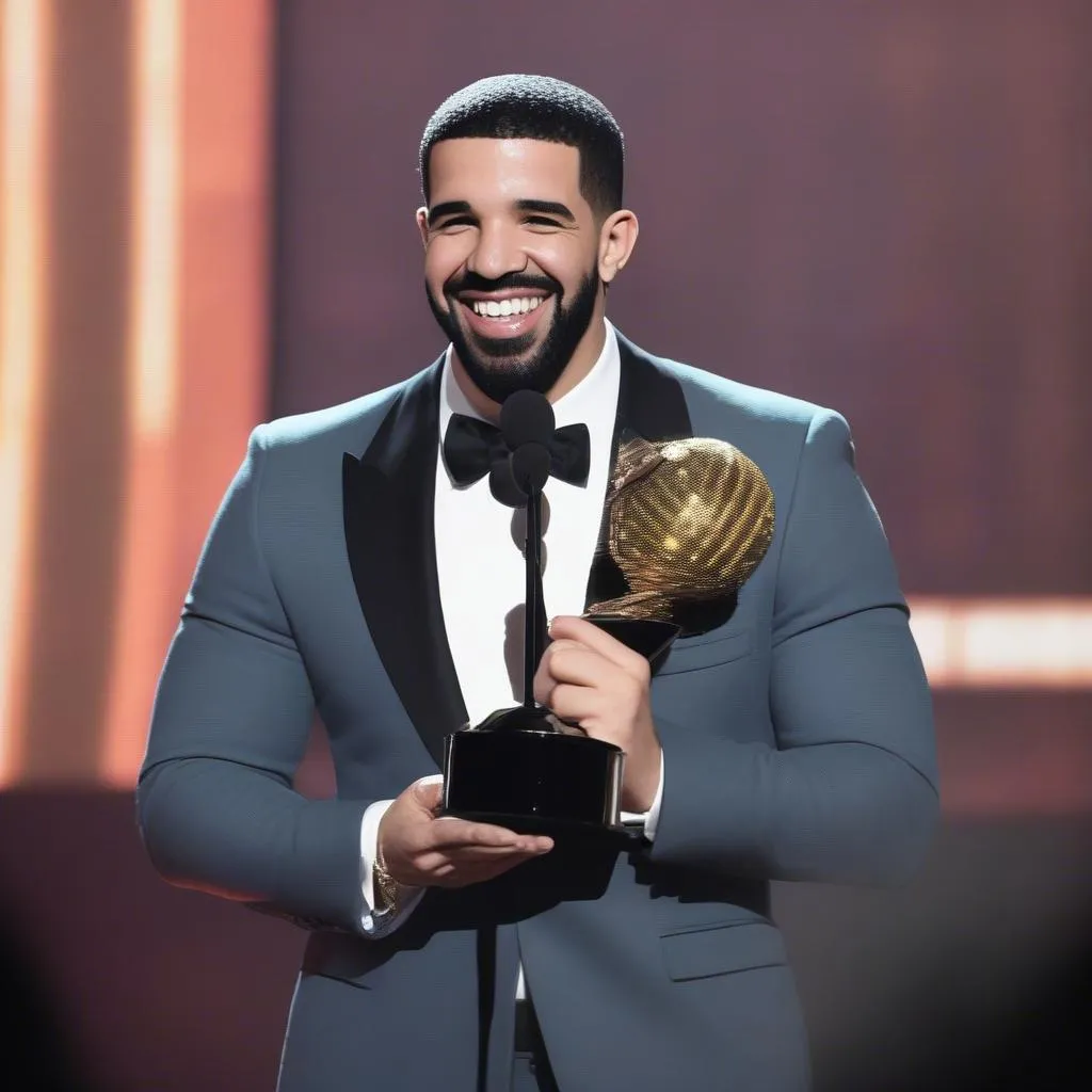 Drake winning award