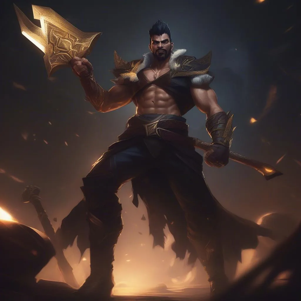 Draven Liên Minh Huyền Thoại Skin Gungnir