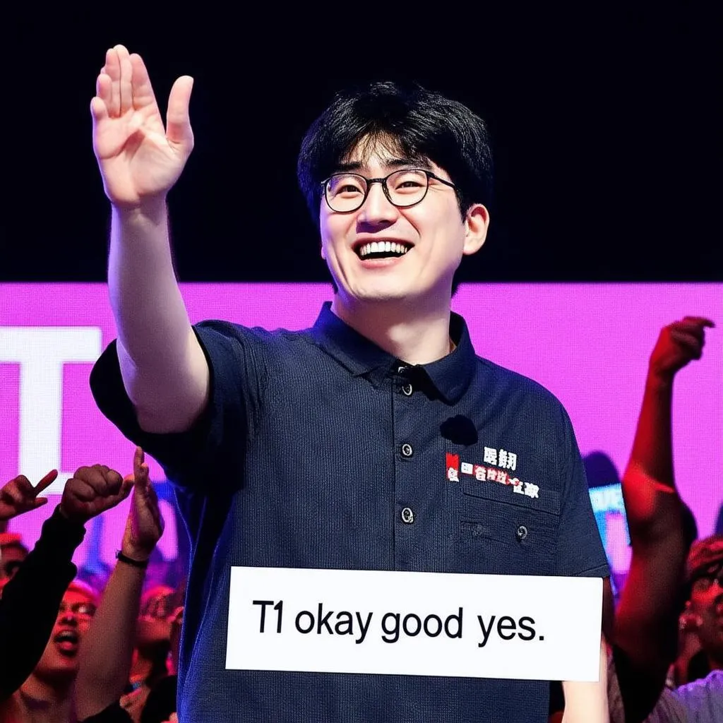 Faker T1 okay good yes