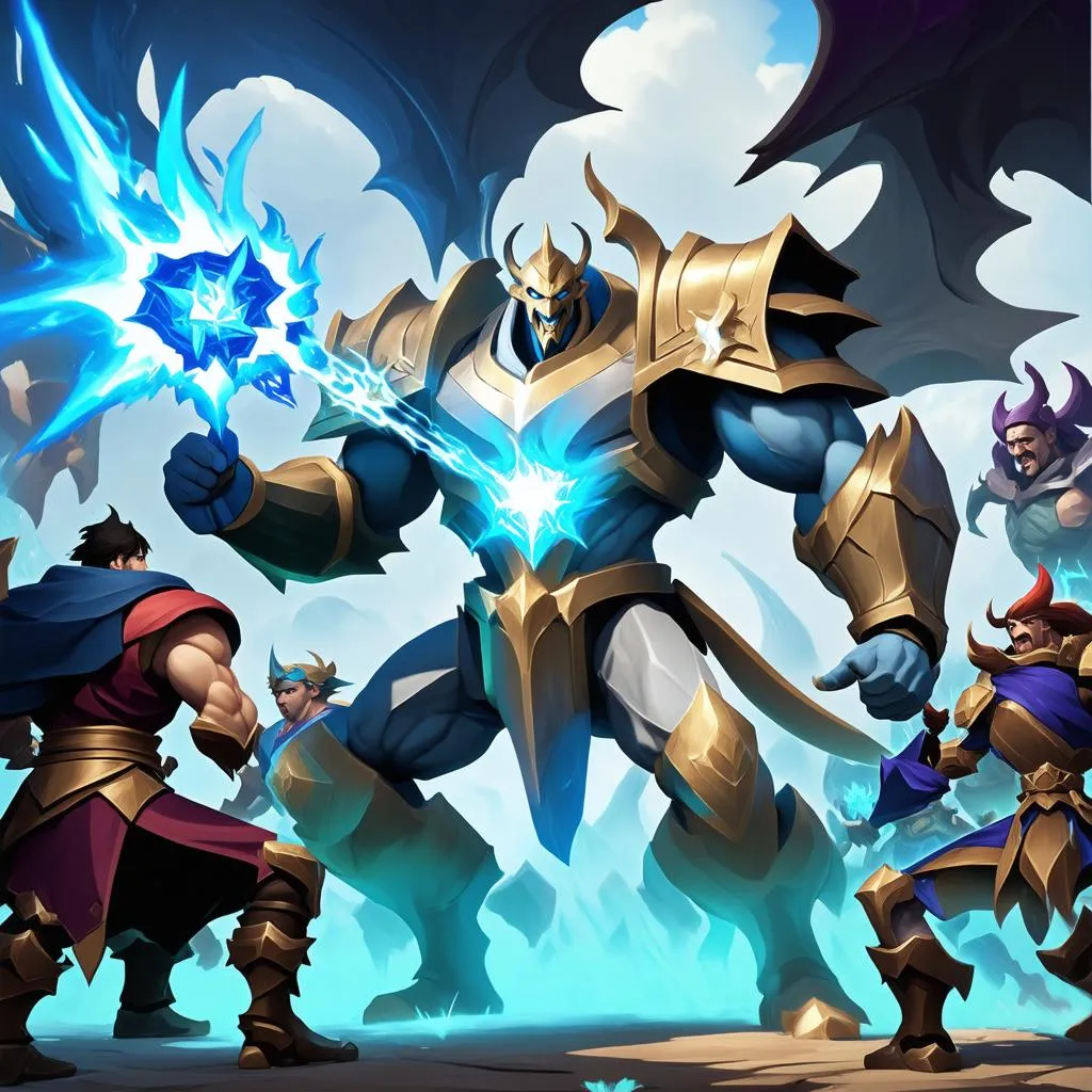 Galio bảo vệ đồng đội khỏi LeBlanc