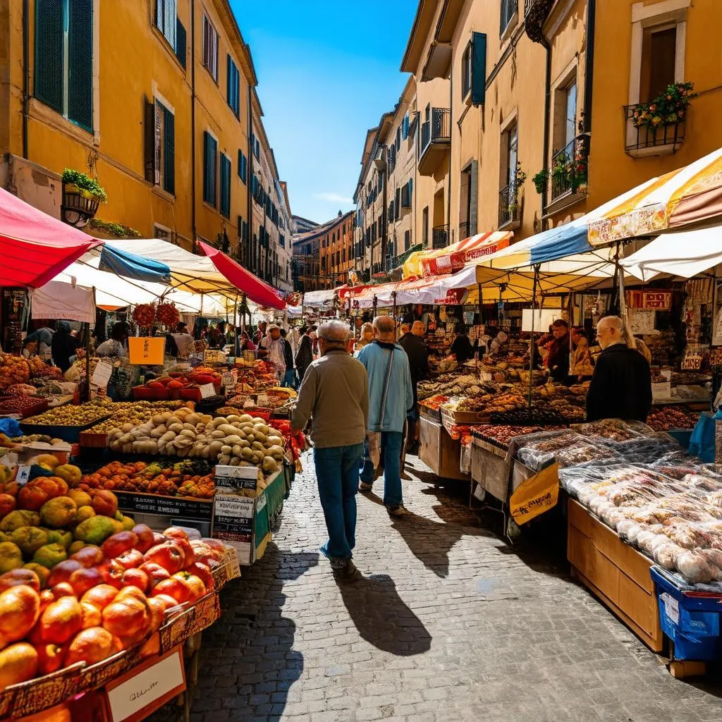 Gánh hàng rong truyền thống ở Italy